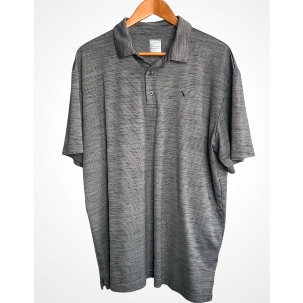 Callaway Gray Short Sleeve Casual Sporty Pullover Polo Shirt XL